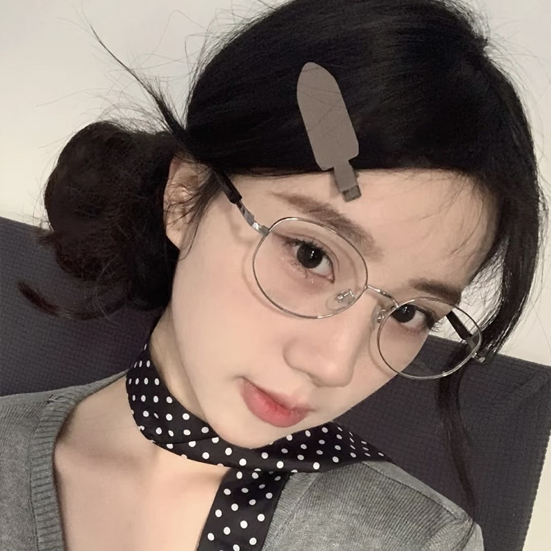 【预售】王橹杰同款哆哪氧气框DONNA椭圆金属眼镜框气质NJ10018