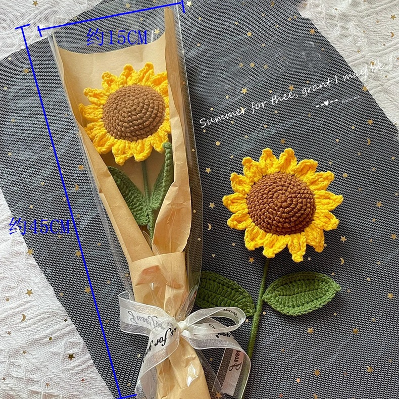 成品手工编织花束教师节礼物