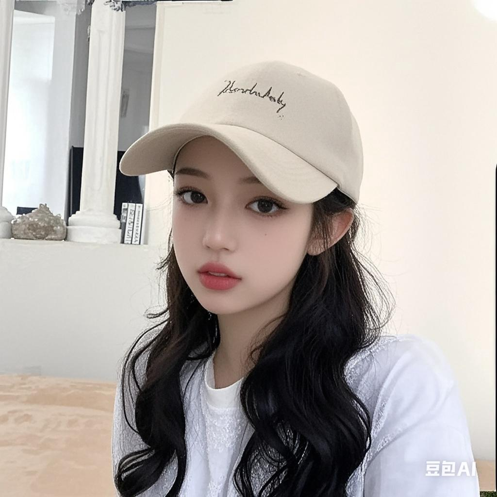 新款棒球帽网红简约字母遮阳鸭舌帽春夏季防晒遮脸太阳帽男女款