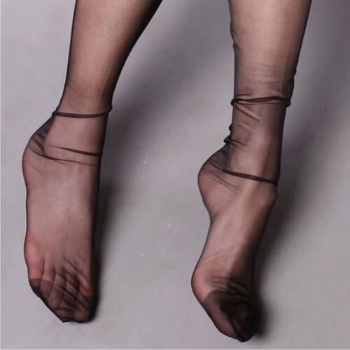 110cm Pure Nylon Non-elastic Thigh High Long Stockings For G