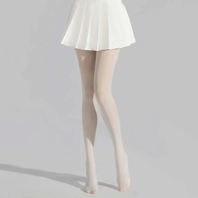 1 Pair Women White Tights Stretchy Sheer White Tights Pantyh