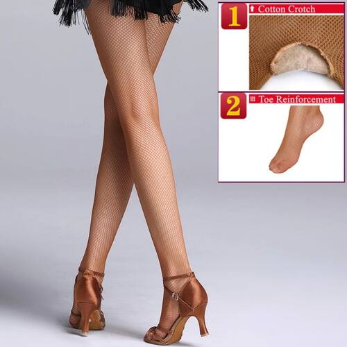 High Elasticity Fishnet Pantyhose Cotton Crotch Reinforced T