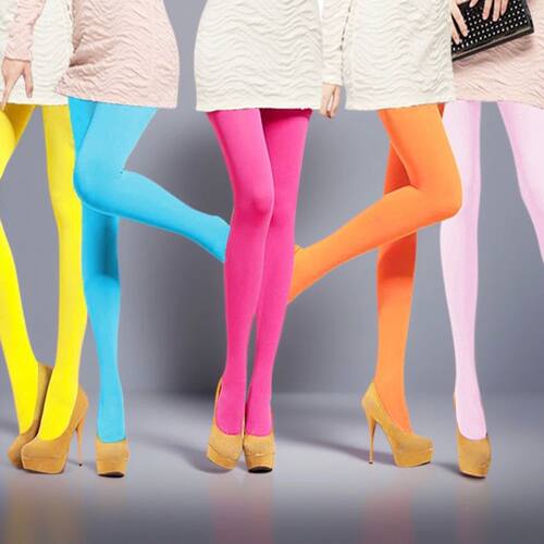 Velvet Pantyhose Women Tights Candy Color Seamless Pantyhose