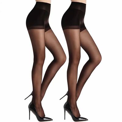 2Pairs Female High Elasticity Anti Hook Wire Stockings Women