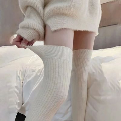 Autumn Winter Women's Stockings Girls Black White JK Lolita