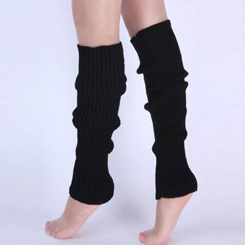 Classic Knit Leg Warmers Rib-Knit Knee-High Leg Warmer Socks
