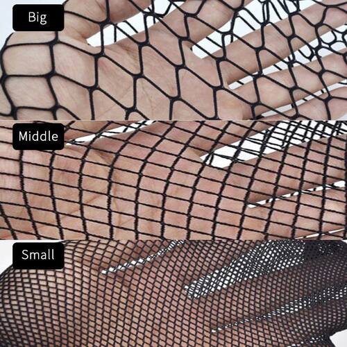 2/3Pc Womens Black White Fishnet Stockings Small Middle Big