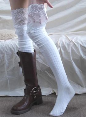 Socks Women Autumn/Winter Thigh High Lace Cute Lolita Warm S