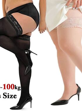 Plus Size Stocking Sexy Lace Thigh High Knee Stockings Linge