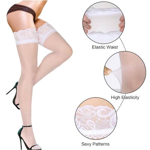 Lace Thigh High Stockings for Women Underwear Cosplay Costum