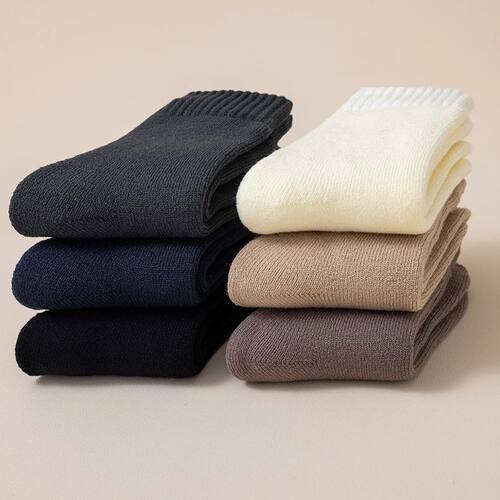 5 Pair Men's Merino Wool Socks Winter Thickened Warm Cashmer