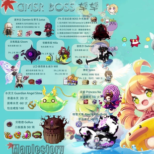 Maplestory冒险岛国际服GMSR BOSS车ABAU漆黑黎明创世可代打