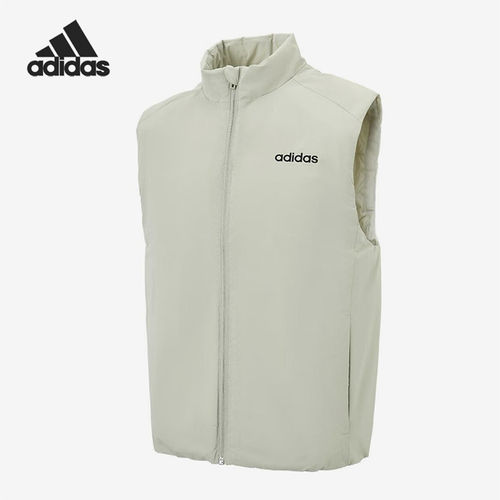 Adidas阿迪达斯男士立领拉链运动休闲无袖经典棉马甲 JL9643 9644