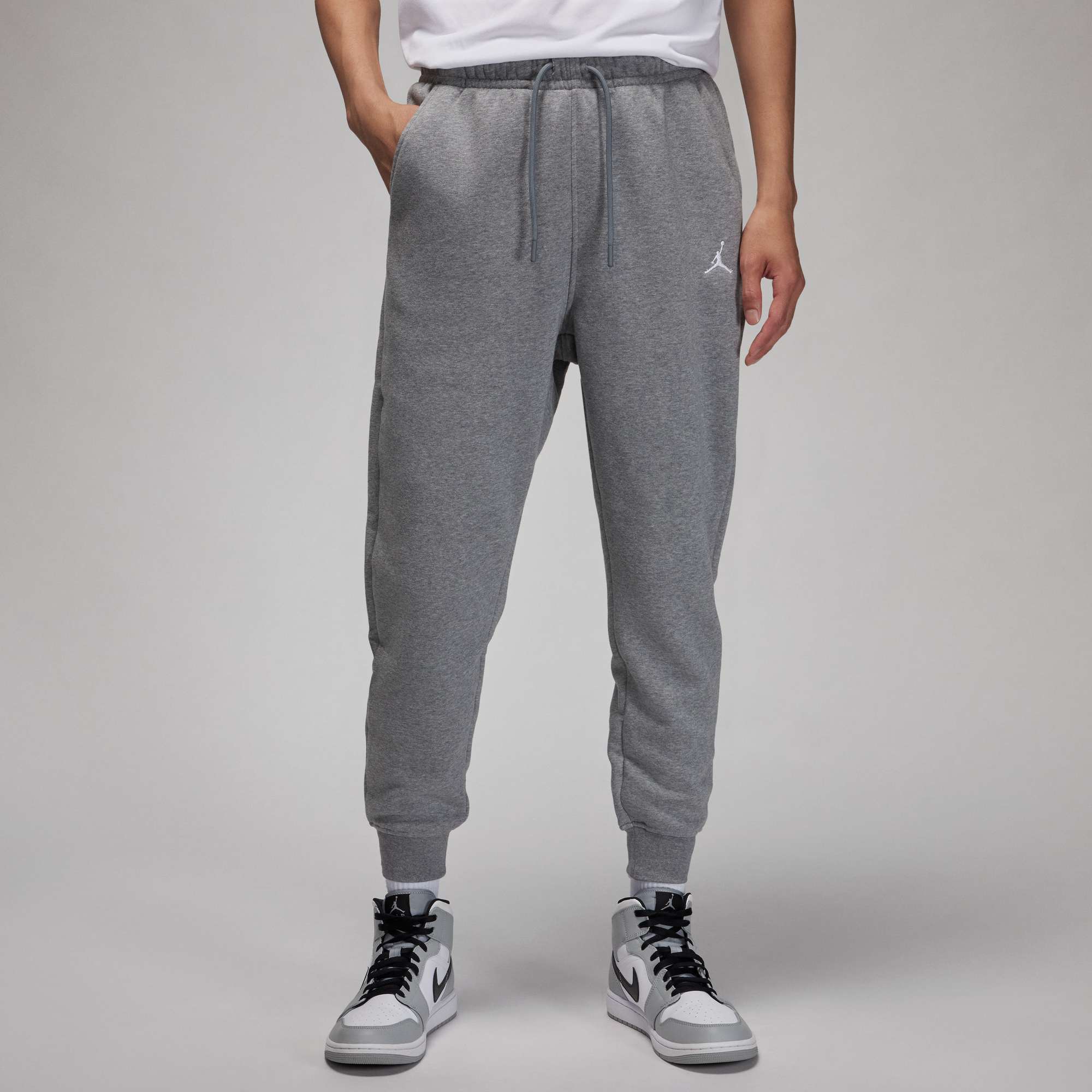 NIKE耐克JORDAN男子加绒篮球宽松运动休闲收口长裤FJ7780-091