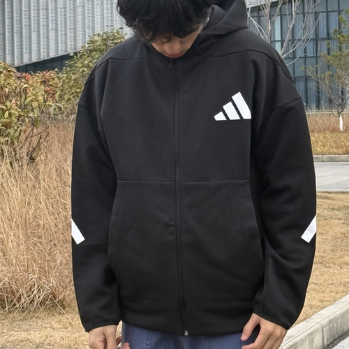 Adidas阿迪达斯M Z.N.E. FZ男士运动休闲训练透气连帽外套 JD5984