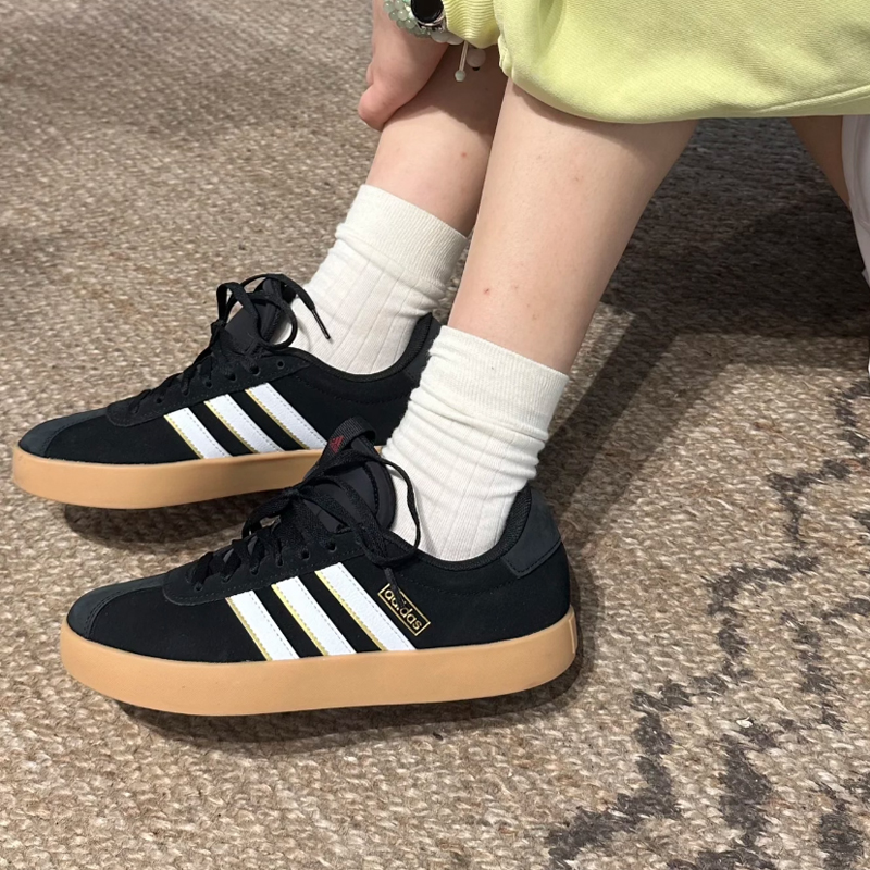 阿迪达斯VL COURT 3.0男子鞋T头德训鞋复古低帮透气板鞋 IH4789