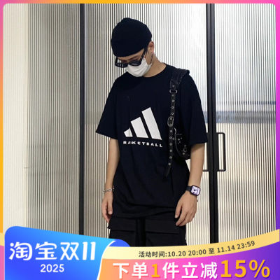 ADIDAS阿迪达斯basketball男子半袖运动休闲圆领短袖T恤 JX5575