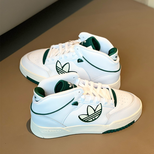 阿迪达斯三叶草DROP STEP男女情侣款经典高帮休闲运动板鞋 IG8532