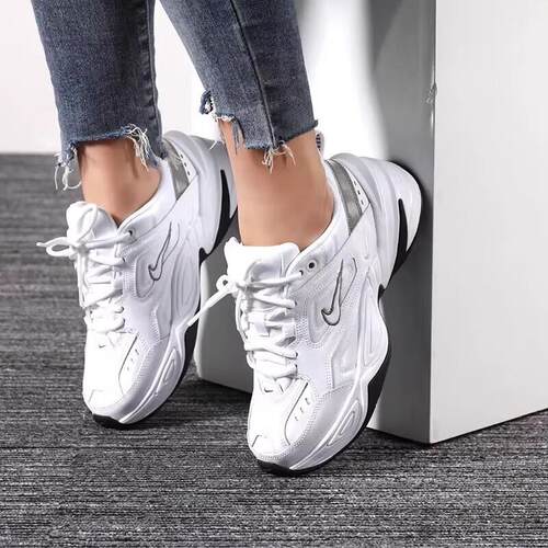 Nike/耐克 M2K Tekno白银复古增高老爹鞋 女运动休闲鞋BQ3378-100