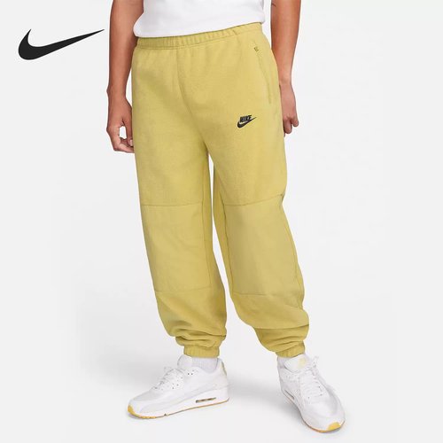 Nike/耐克冬季新款男子简约宽松保暖毛绒休闲运动长裤 FB8385-720