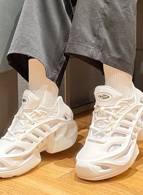 阿迪达斯三叶草AdiFOM Q男子复古镂空运动休闲鞋洞洞鞋IF3931