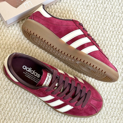 Adidas阿迪达斯23SS BERMUDA 德训鞋红色复古男女运动板鞋IE7426