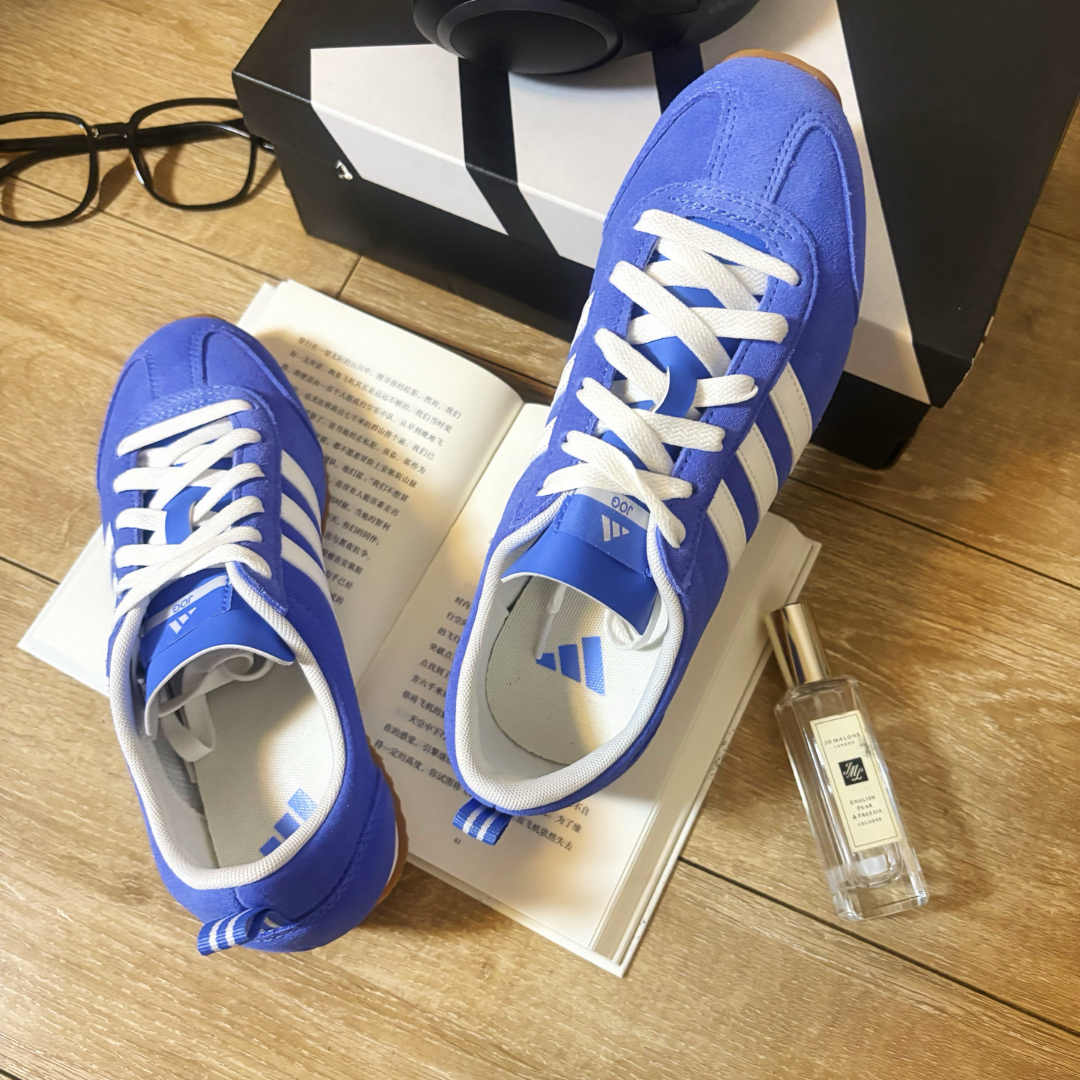 Adidas阿迪达斯男女板鞋VS JOG 2.0轻便运动休闲鞋T头鞋 JS4444