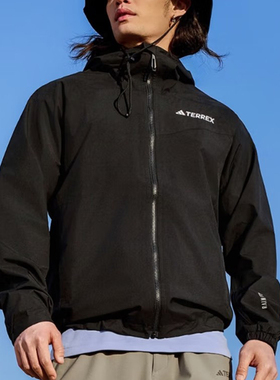 ADIDAS阿迪达斯男子MULTI 2L RAIN J连帽运休闲夹克外套 JN8804