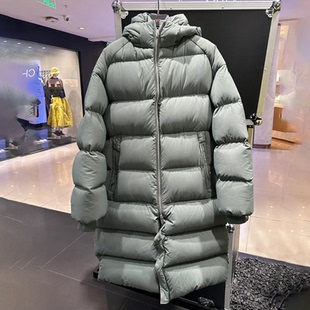 ADIDAS阿迪达斯Y-3保暖男女款纯色连帽中长款鸭绒羽绒服IP5661