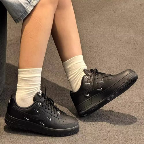 Nike Air Force 1 Low 空军一号 黑色男女低帮休闲板鞋HQ1180-001