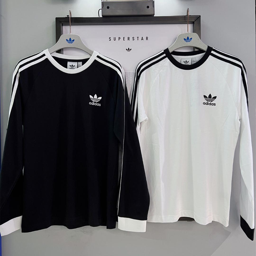 阿迪达斯三叶草男女三条杠运动长袖圆领宽松条纹T恤KE5824 5825,运动服/休闲服装,运动T恤,淘宝优惠券,粉丝福利购,淘宝优惠卷