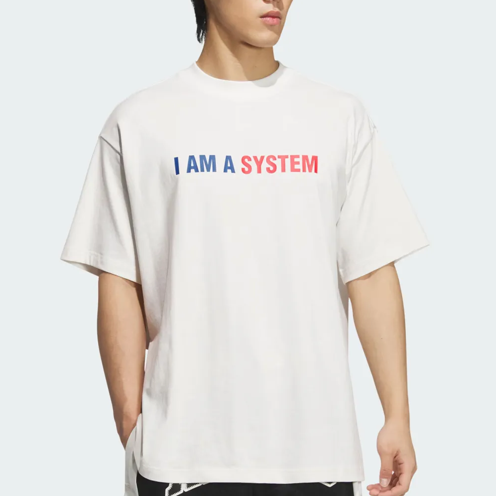 Adidas阿迪达斯哈登同款短袖宽松简约百搭篮球文化男子美式JY2752