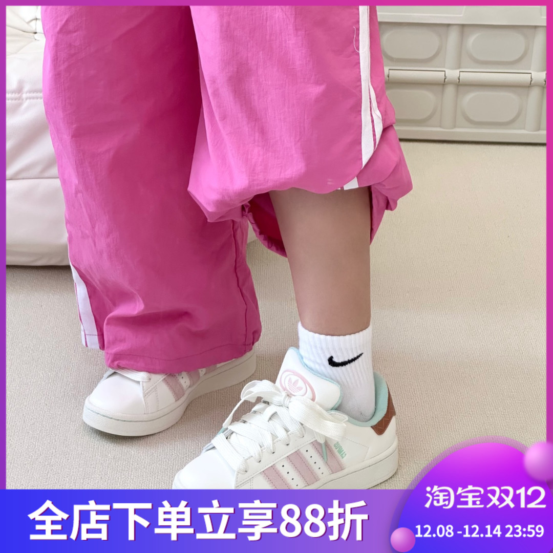 阿迪达斯三叶草女鞋CAMPUS 00S运动休闲鞋轻便防滑面包鞋 IH3281