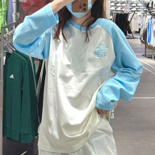 2024新款美式撞色透气休闲套头衫