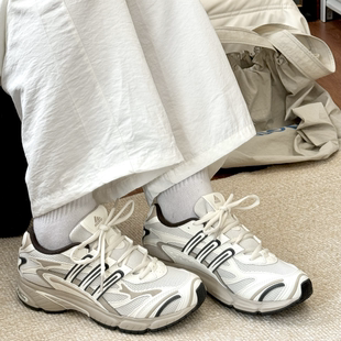 ADIDAS阿迪达斯休闲鞋男女同款复古网面透气运动光波老爹鞋JR9560