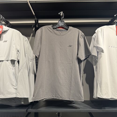 SKECHERS斯凯奇男子半袖运动休闲圆领透气宽松短袖T恤 P226M020