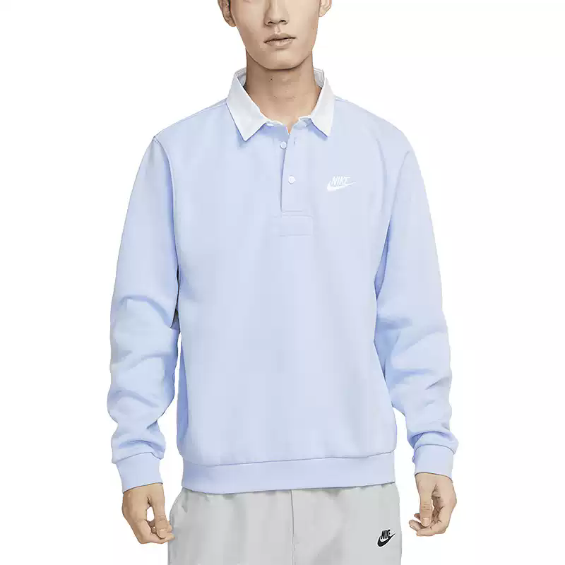 耐克/Nike男子运动休闲针织款翻领长袖T恤POLO衫DX0538-479
