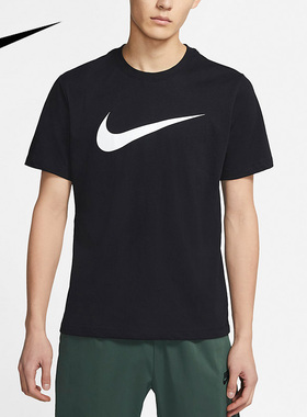 NIKE耐克男子半袖大钩子印花运动休闲透气圆领短袖T恤 DC5095-010