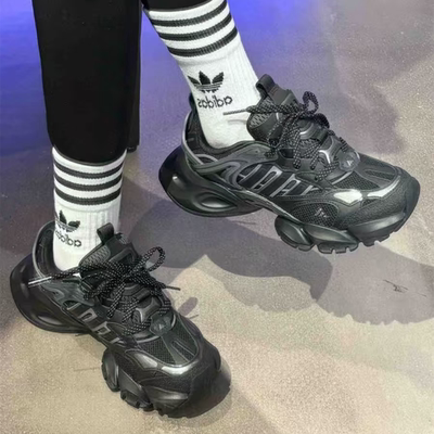 阿迪达斯男鞋XLG RUNNER DELUXE厚底轻机甲老爹鞋休闲鞋JR3086