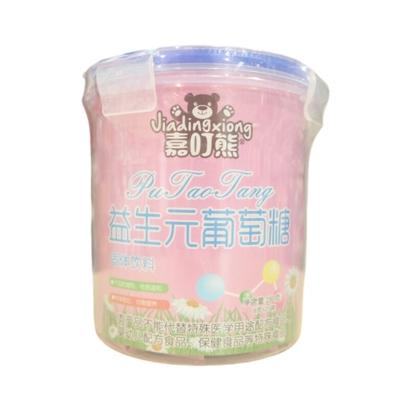 嘉叮熊益生元葡萄糖粉剂450g袋装儿童食用固体饮料奶粉伴侣