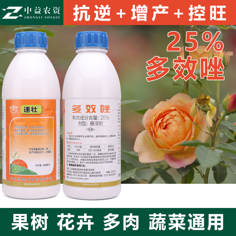 剑牌多效唑玉米果树多肉植物控旺矮壮素增产抗倒伏药缩节胺多效挫