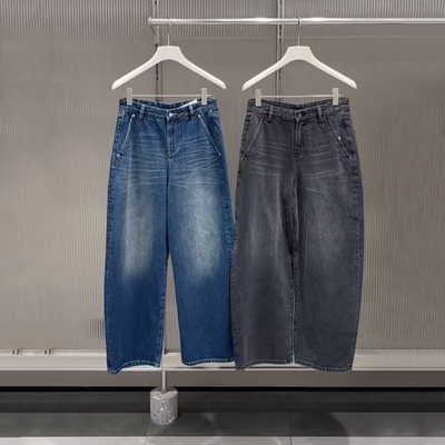 现货江南同款2025冬季新款女装宽松休闲香蕉裤牛仔长裤 5P0E14970