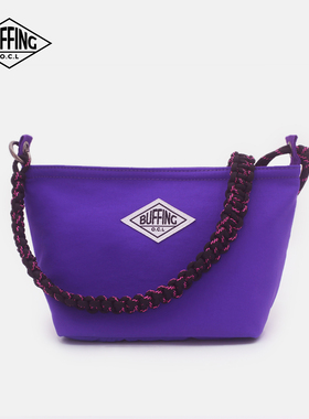 BUFFING 亮紫色原创斜挎包个性潮牌手机包小众休闲腋下小包户外轻