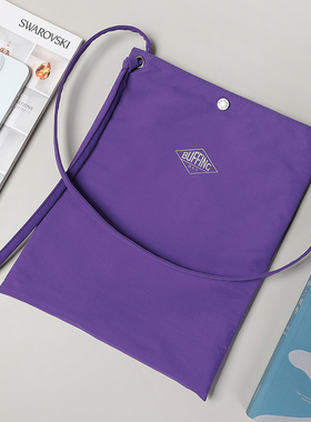 BUFFING「A4/iPad包」紫色斜挎包轻便简约单肩中号包小众原创潮牌