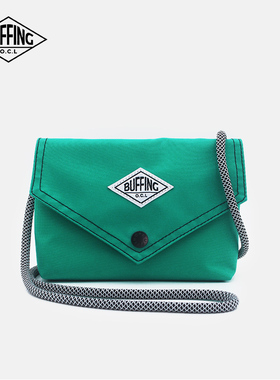 BUFFING「信封包」绿色小挎包户外运动骑行斜挎包防泼水手机包轻