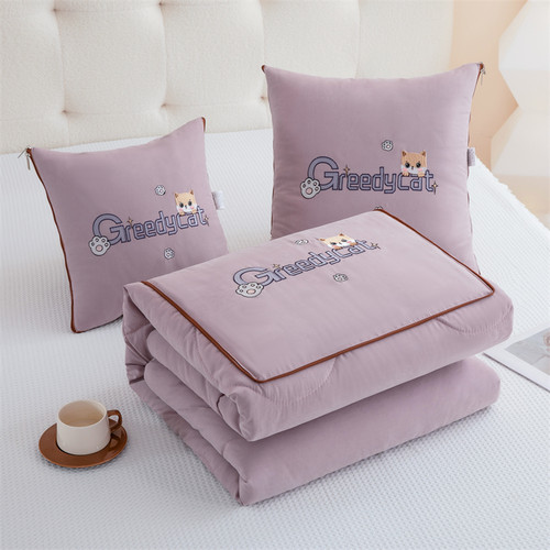 抱枕被子两用二合一加厚折叠汽车载枕头被办公室午睡空调毯子靠垫