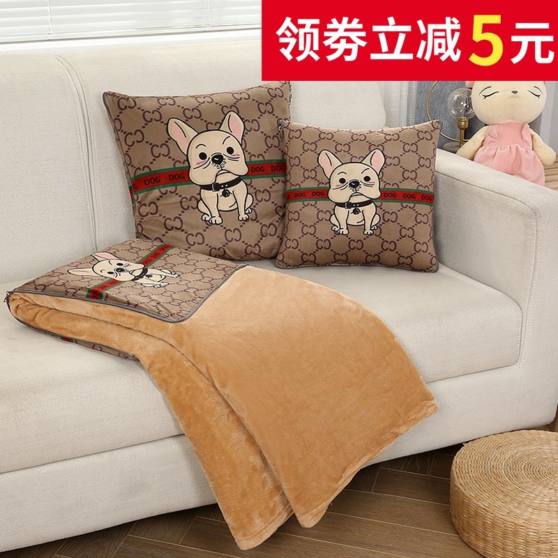 可定制汽车抱枕被子两用办公室午休毯沙发靠垫空调被绒折叠二一,居家布艺,抱枕被,淘宝优惠券,粉丝福利购,淘宝优惠卷