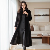 显瘦冬季 进口整水貂皮草外套女长款 立领宽松时尚 中青年大衣