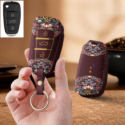适用陆风x7陆丰X2劲越X8汽车钥匙套X5保护套plus包壳扣女全包专用