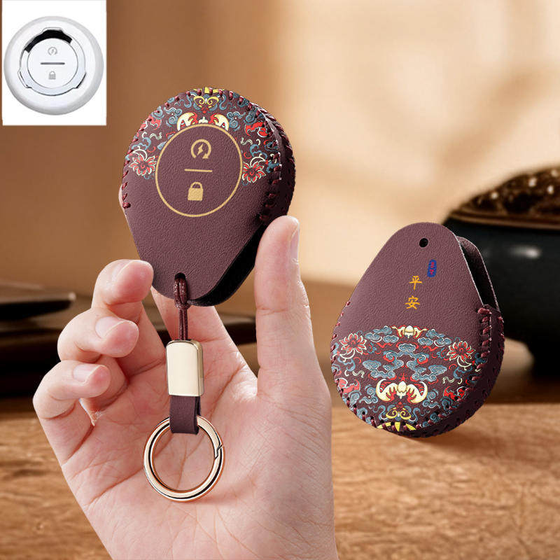 适用于小米Ninebot9号电动车钥匙包e80e100九号遥控保护套皮套扣1